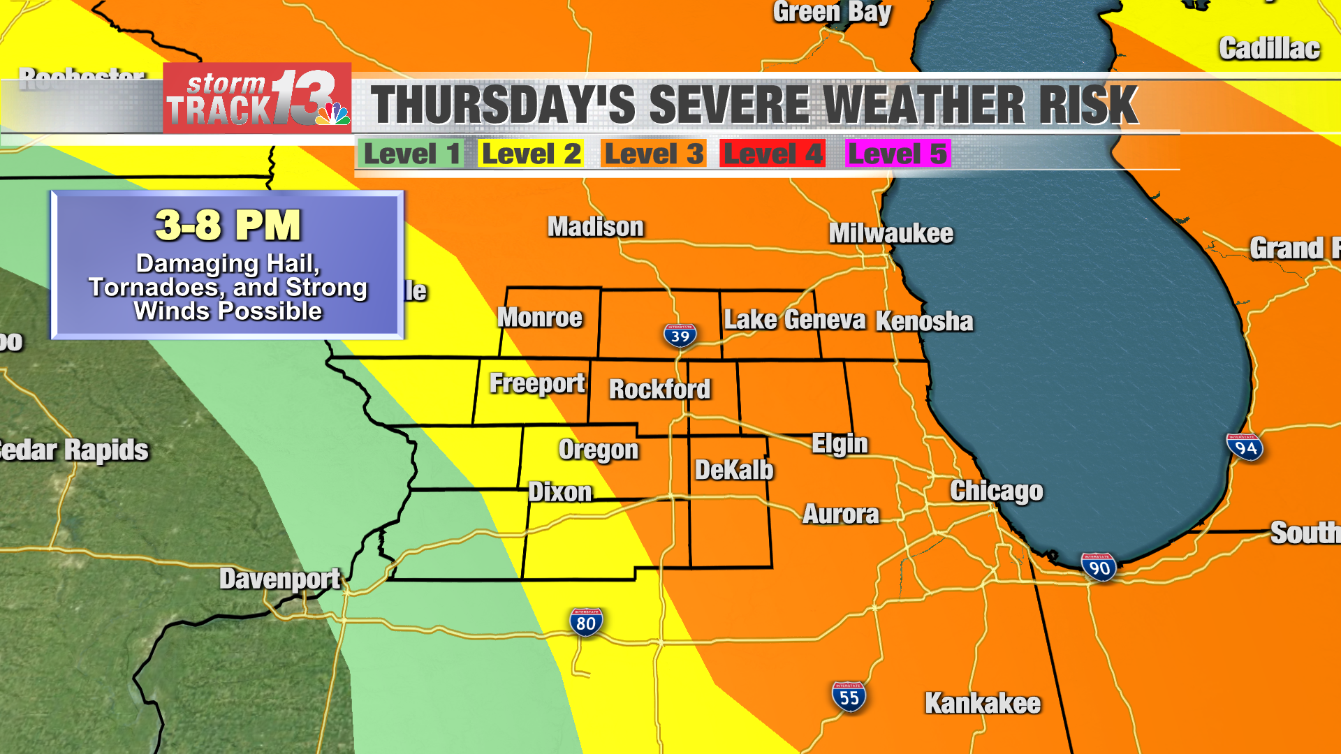 Potential record heat arrives with a severe potential looming for the afternoon | Top Stories - Mr. Acuity News - 4 WREX earth.png